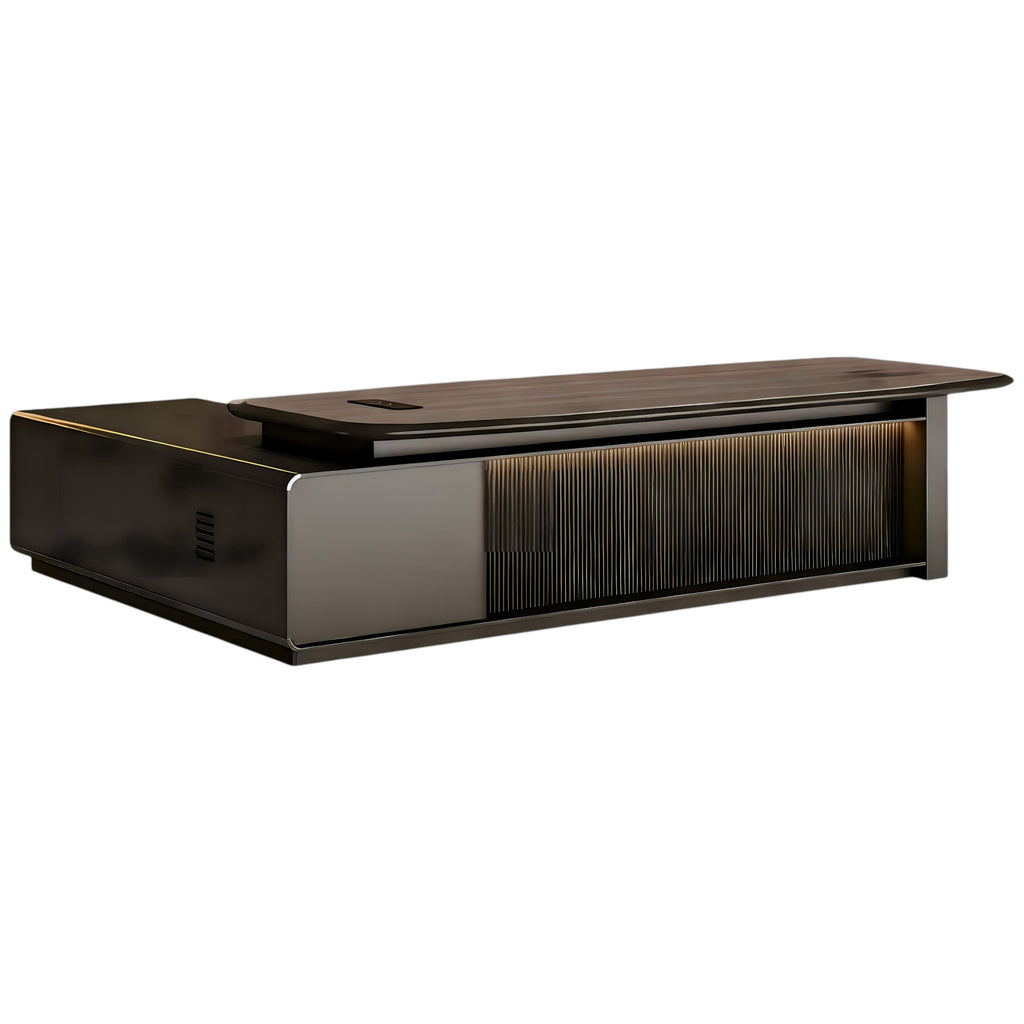 Premium Boss Desk with Storage Return