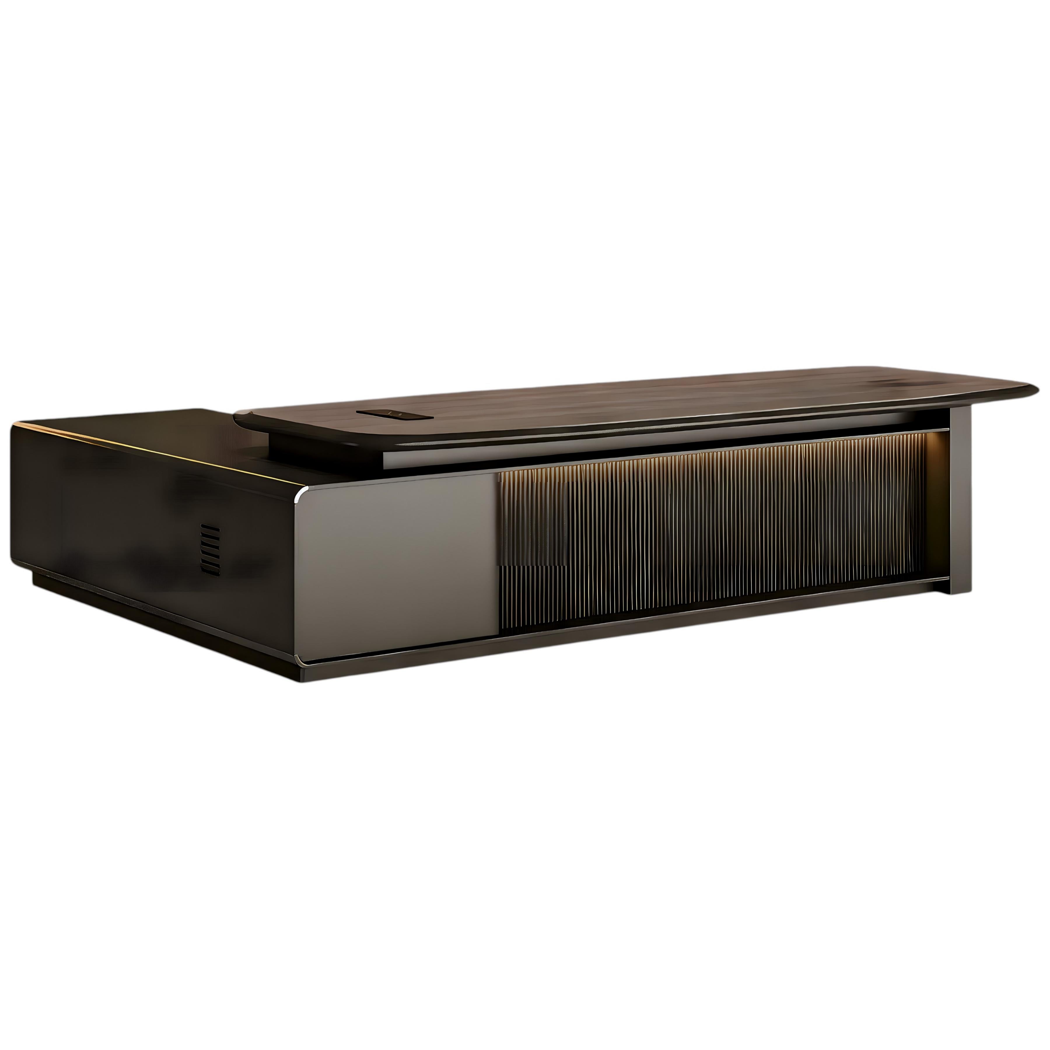 Premium Boss Desk with Storage Return