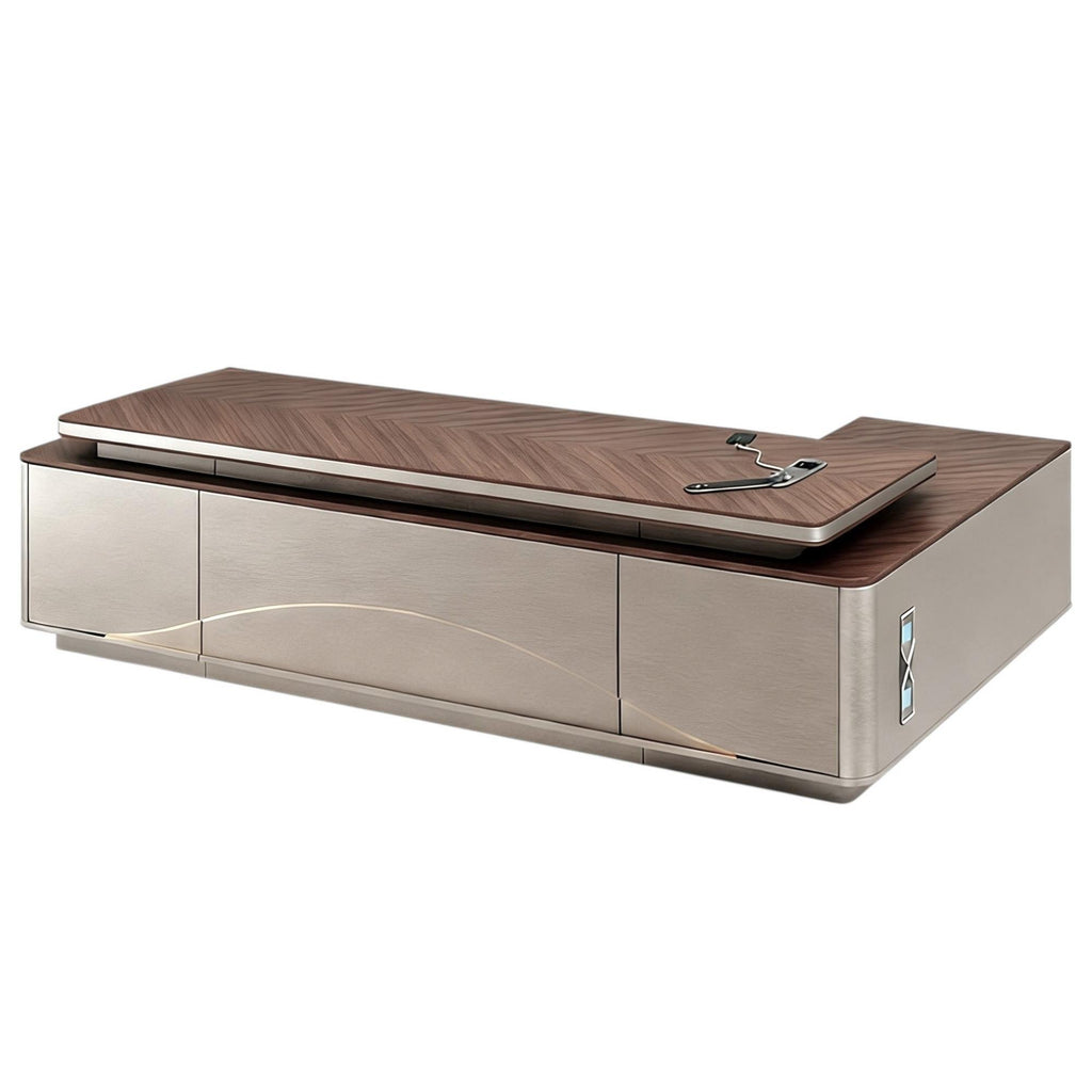 Designer Executive Desk with Feature Light and Storage