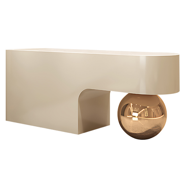 Commercial Reception Desk with Curved Side Profile