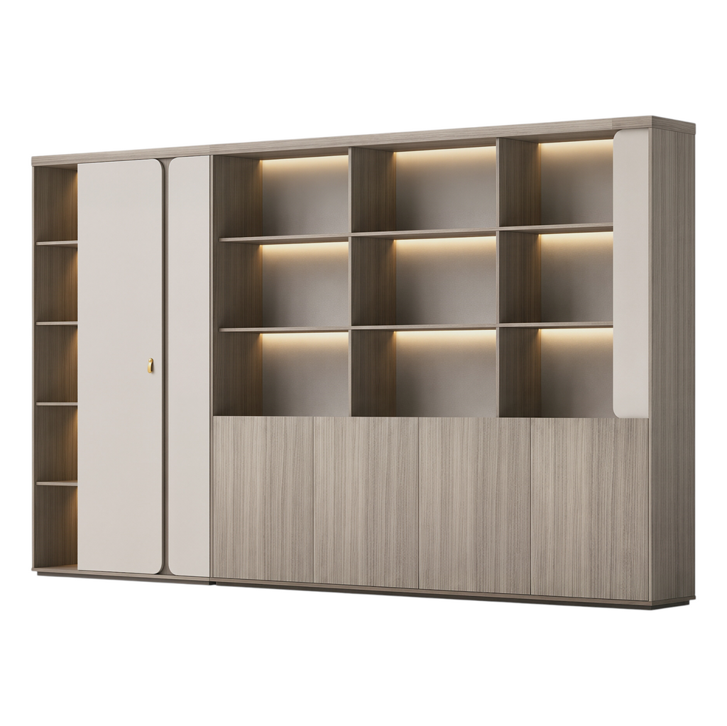 Executive Display Cabinet with Closed Storage