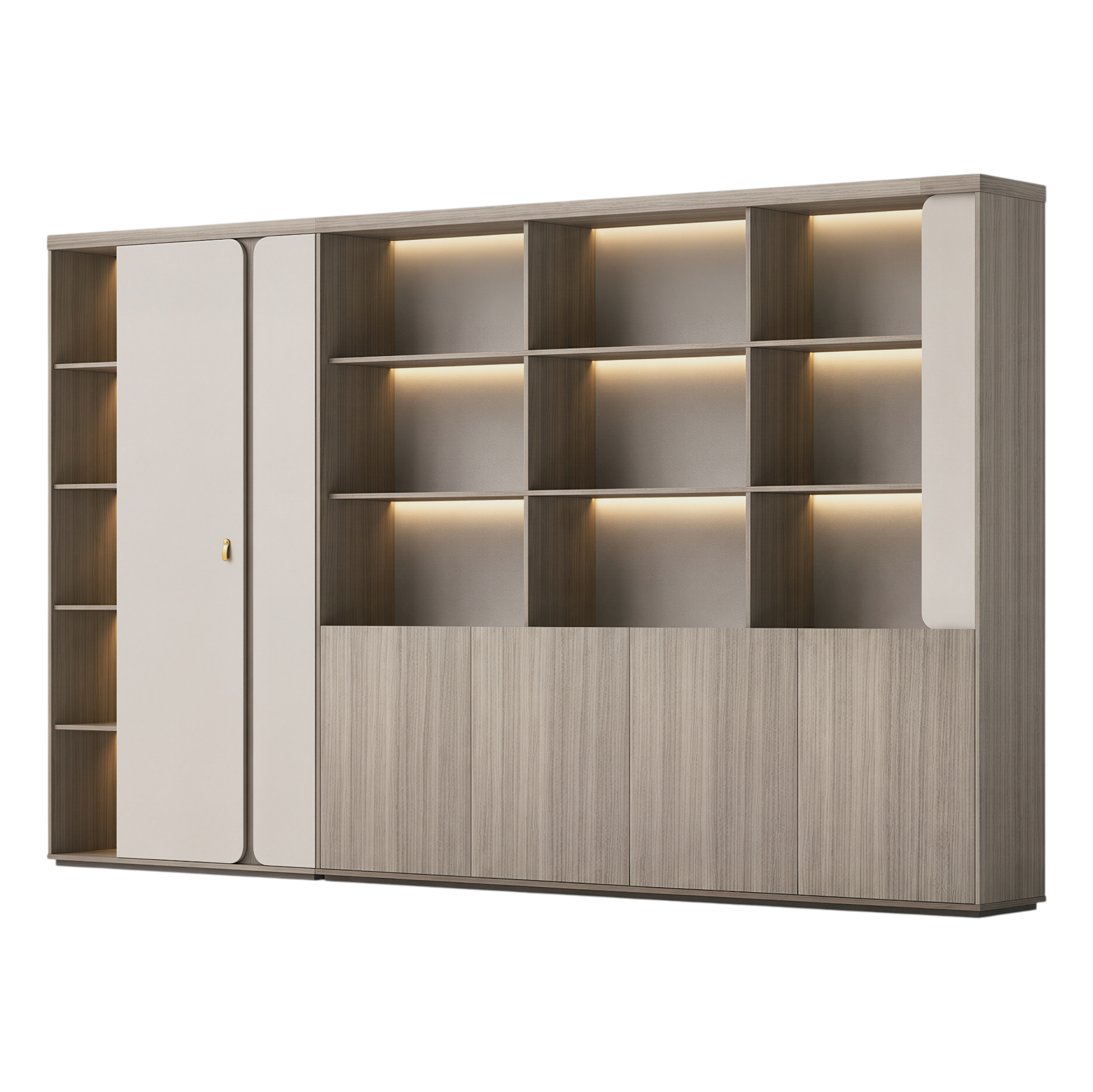 Executive Display Cabinet with Closed Storage