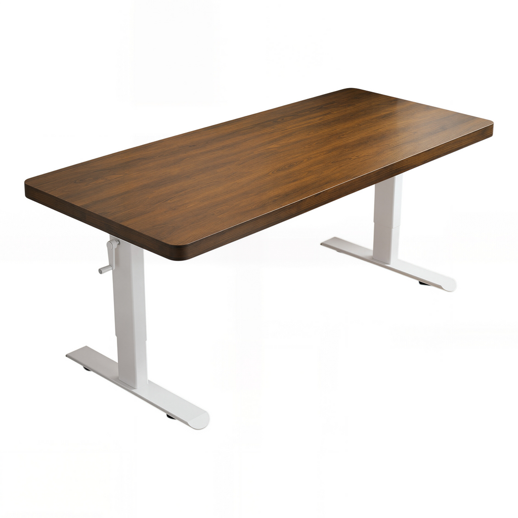 Adjustable Workstation Desk with Rounded Edges