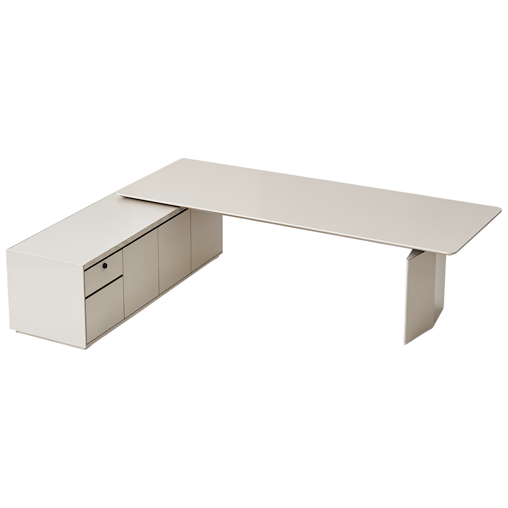 Modern Executive Standing Desk With Storage