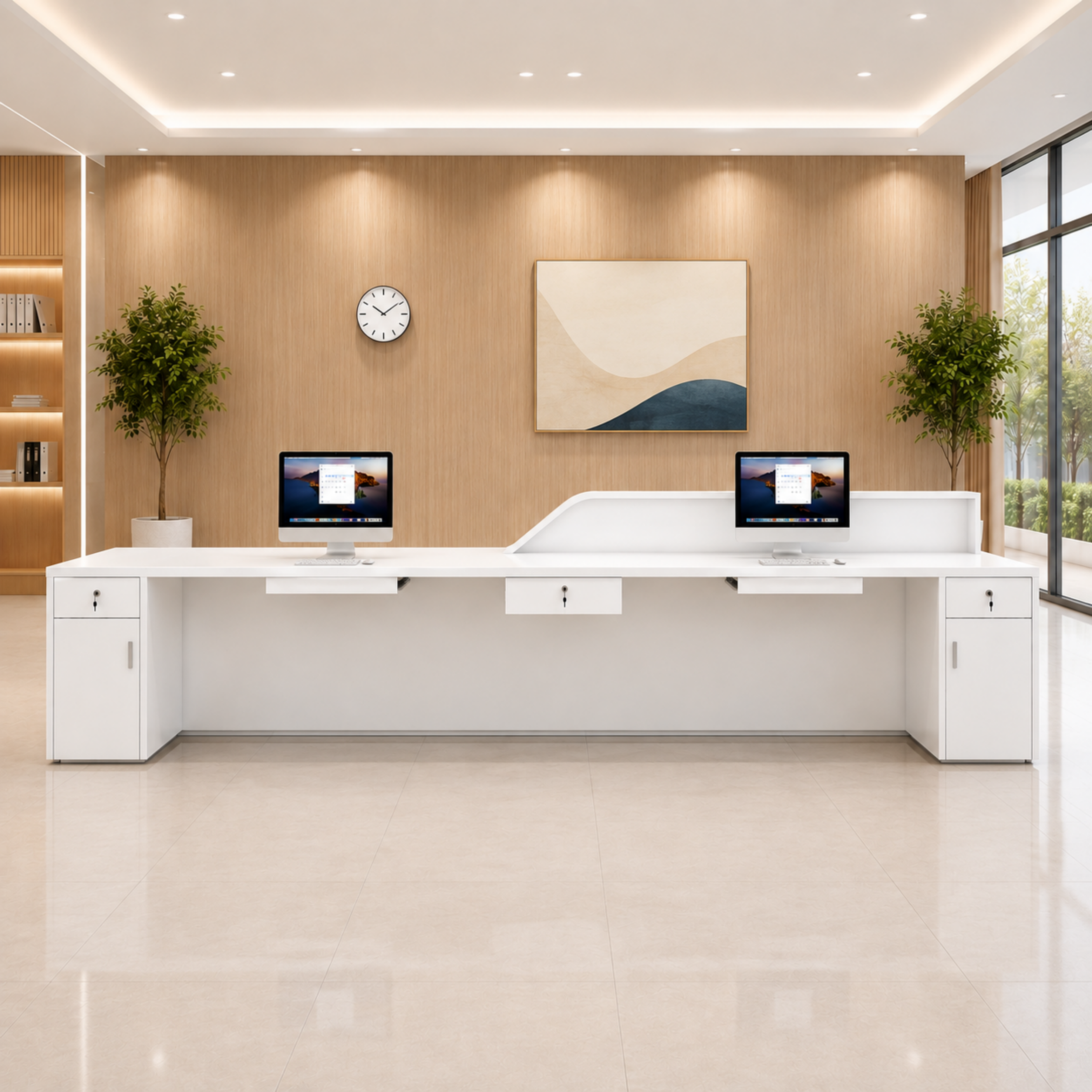 Medical Facility Nurse Station Desk