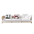 Luxury Outdoor Sofa Lounge Set With Low Profile Cushions