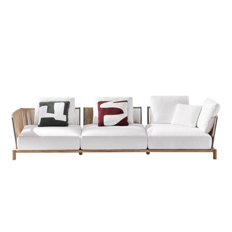 Luxury Outdoor Sofa Lounge Set With Low Profile Cushions
