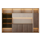 LED Storage Wall for Professional Offices