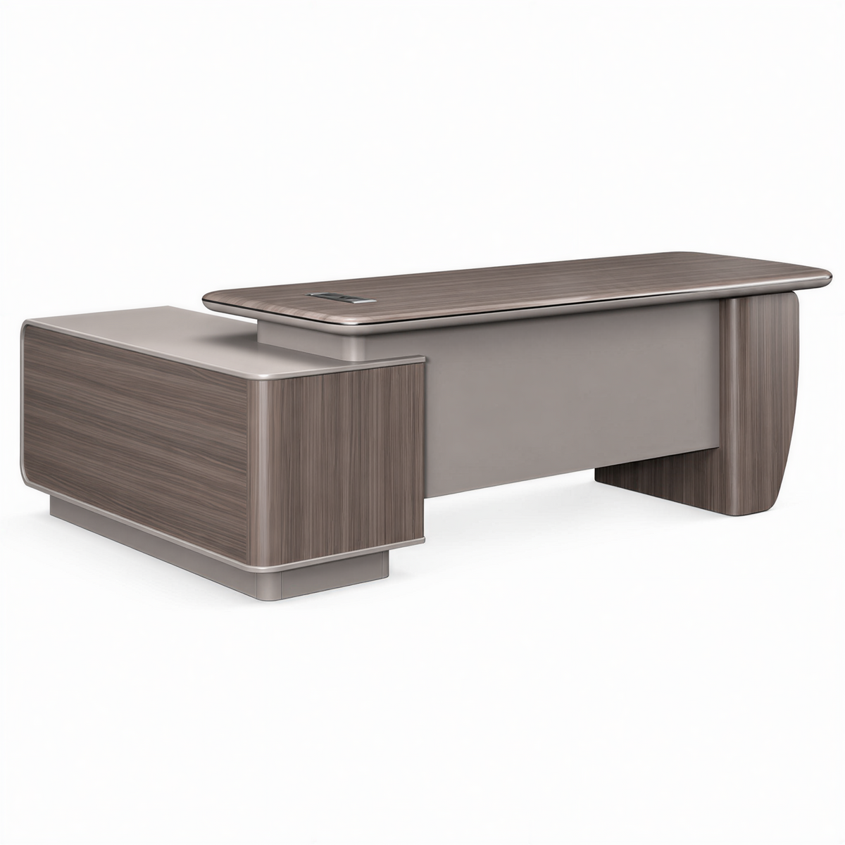 Modern Executive Desk with Rounded Details and Custom Sizes