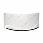 Modern Reception Desk with Storage, LED and Custom Logo