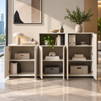 Contemporary Modular Office Storage Cabinet with Secure Custom Option