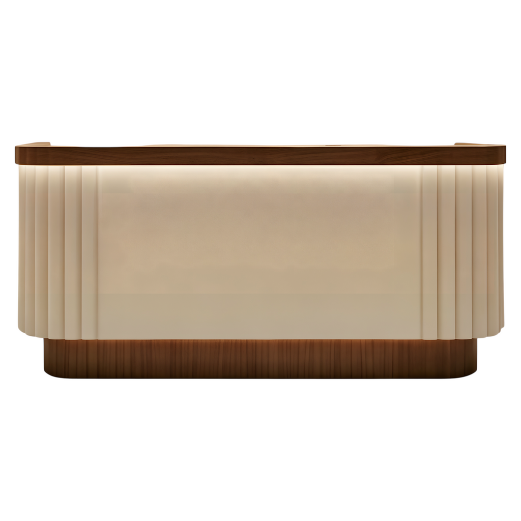 Boutique Reception Counter with LED Accent Lighting