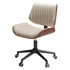 Modern Executive Office Chair with Leather & Wood