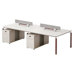 Contemporary Team Desk with Smart Cable Rail