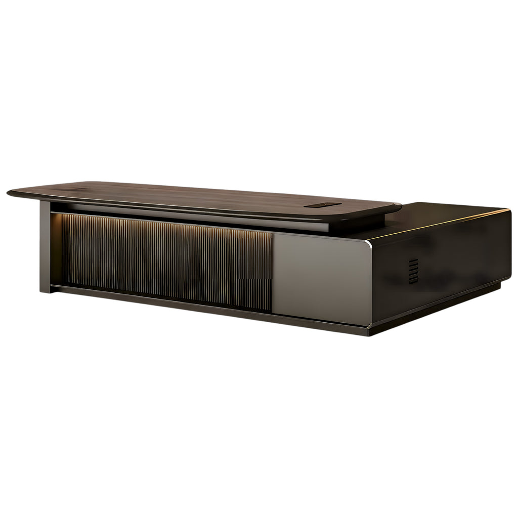 Premium Boss Desk with Storage Return