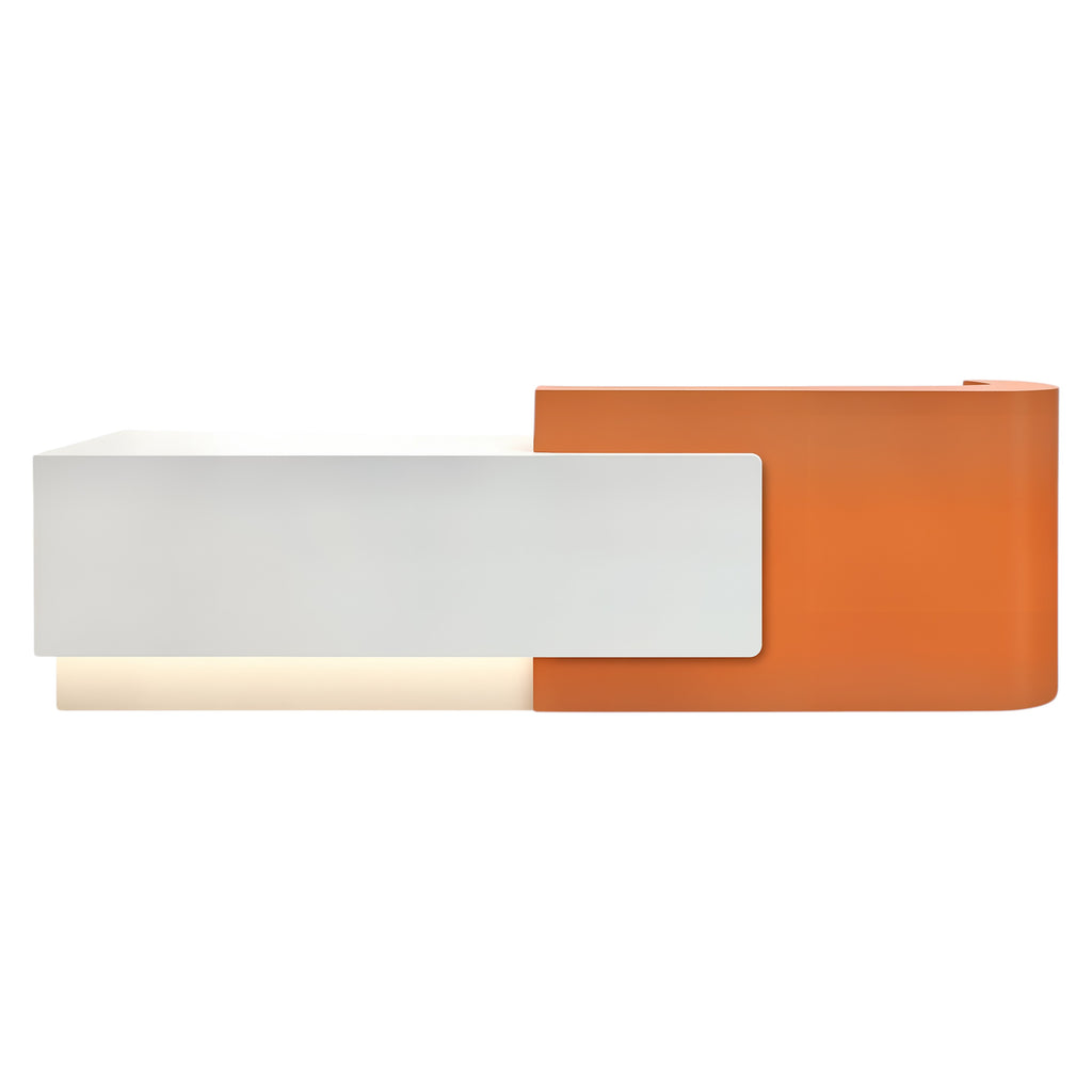 Contemporary Reception Counter with Curved Ends