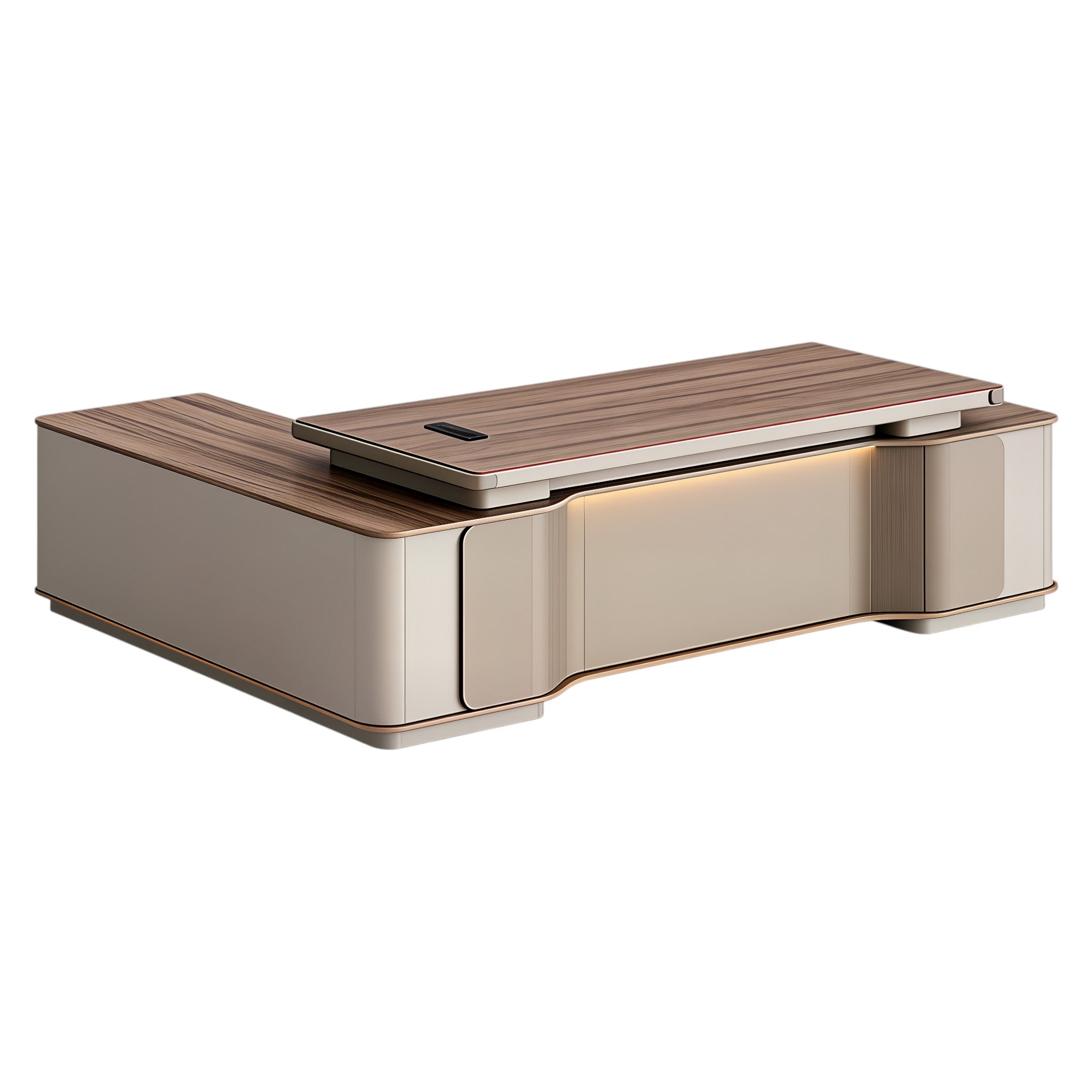 Designer Executive Desk with Rounded Edge Detail