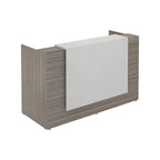 Contemporary Wood Reception Counter for Business Interiors
