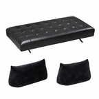 Modern Leather Lounge Sofa with Movable Cushions