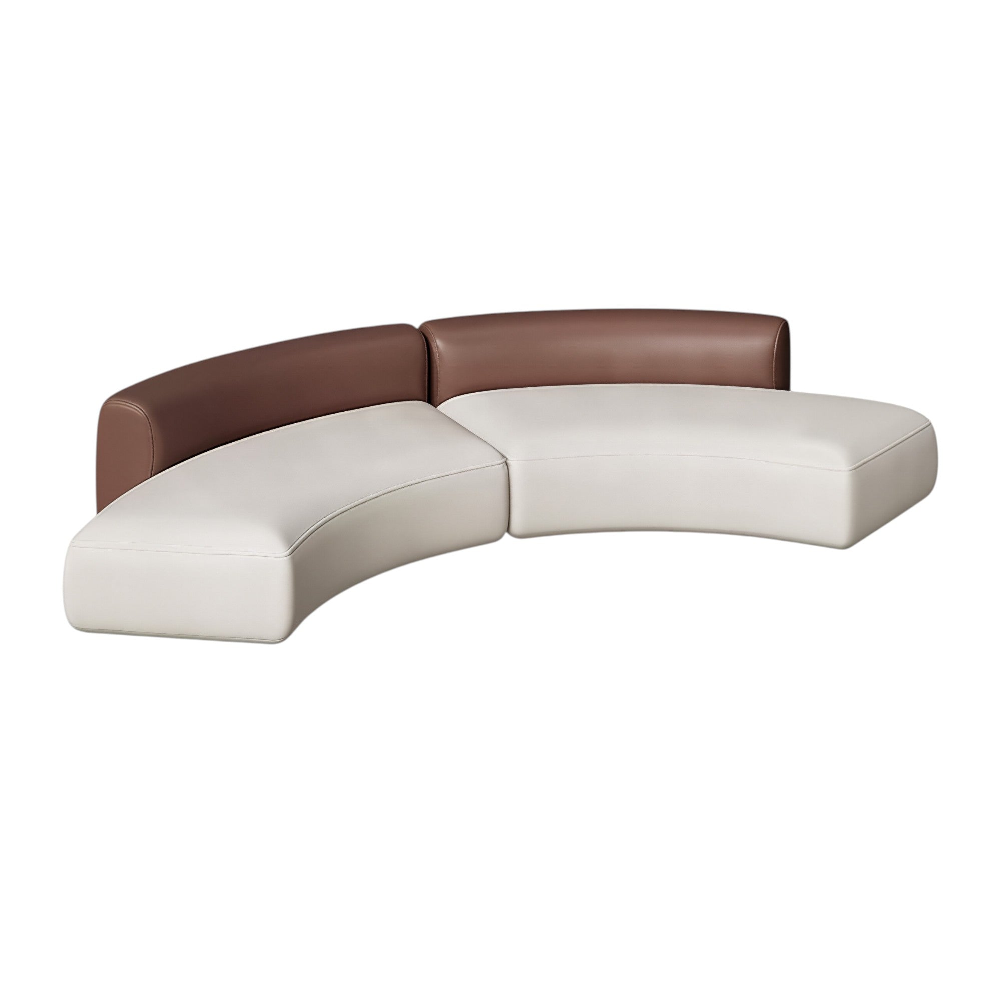 Modern Curved Sectional Sofa Fabric Lounge Set for Office Reception and Living Room