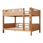 Space-Saving Timber Bunk Bed with Drawers and Stairs