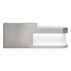 Modern Reception Desk with Display Shelf