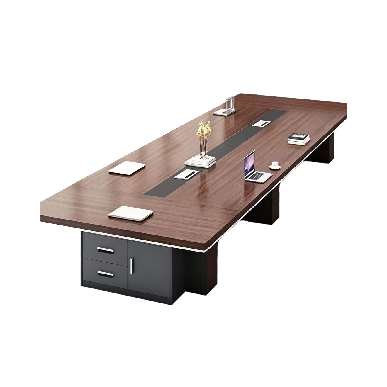 Long Rectangular Boardroom Table for Open Office Spaces