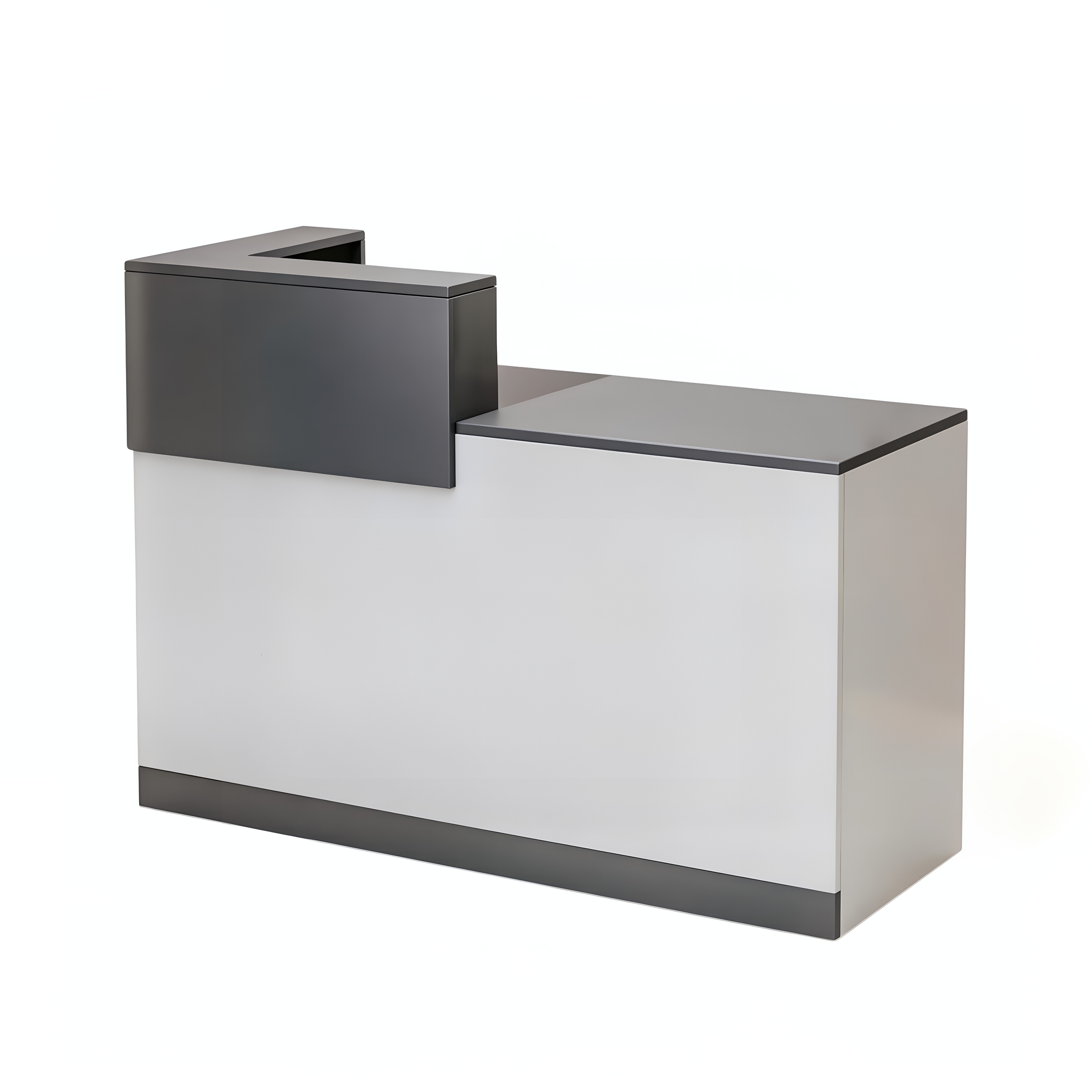 Contemporary Welcome Desk with Elevated Counter Front
