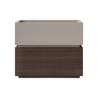 Contemporary Timber Bedside Cabinet with Raised Storage Tray