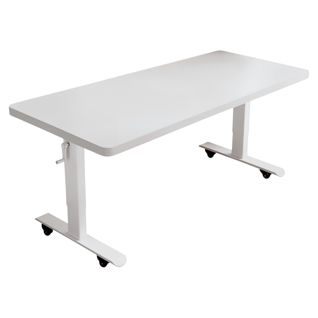 Adjustable Workstation Desk with Rounded Edges