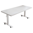 Adjustable Workstation Desk with Rounded Edges