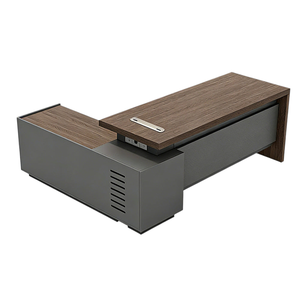 Director Office Desk with Return Storage and Modesty Panel