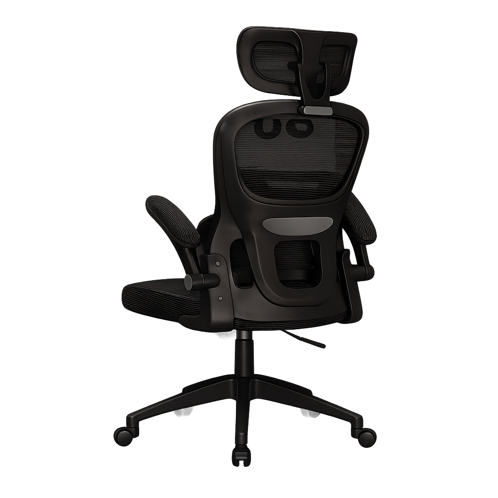 Supportive Office Chair with Padded Lumbar Cushion