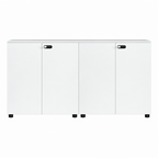 Contemporary Modular Office Storage Cabinet with Secure Custom Option