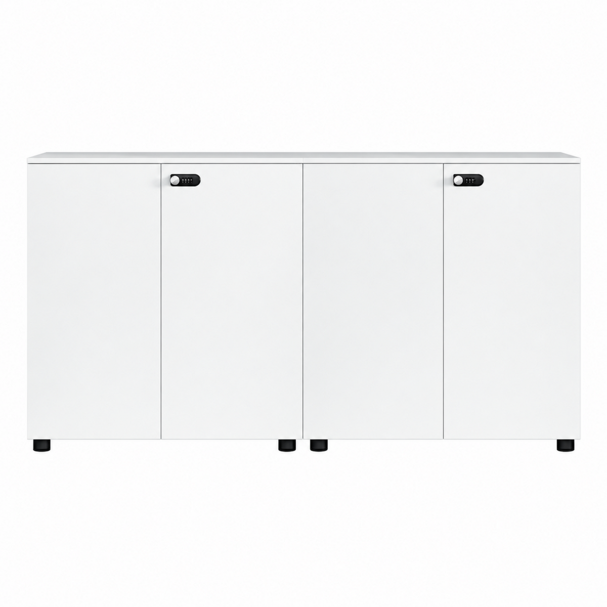 Contemporary Modular Office Storage Cabinet with Secure Custom Option