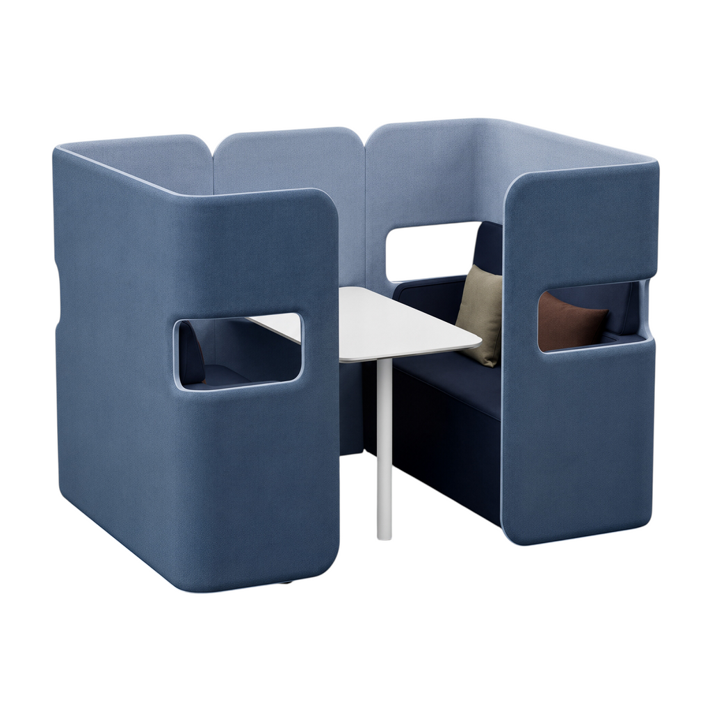 Modern Privacy Lounge Sofa with Side Table