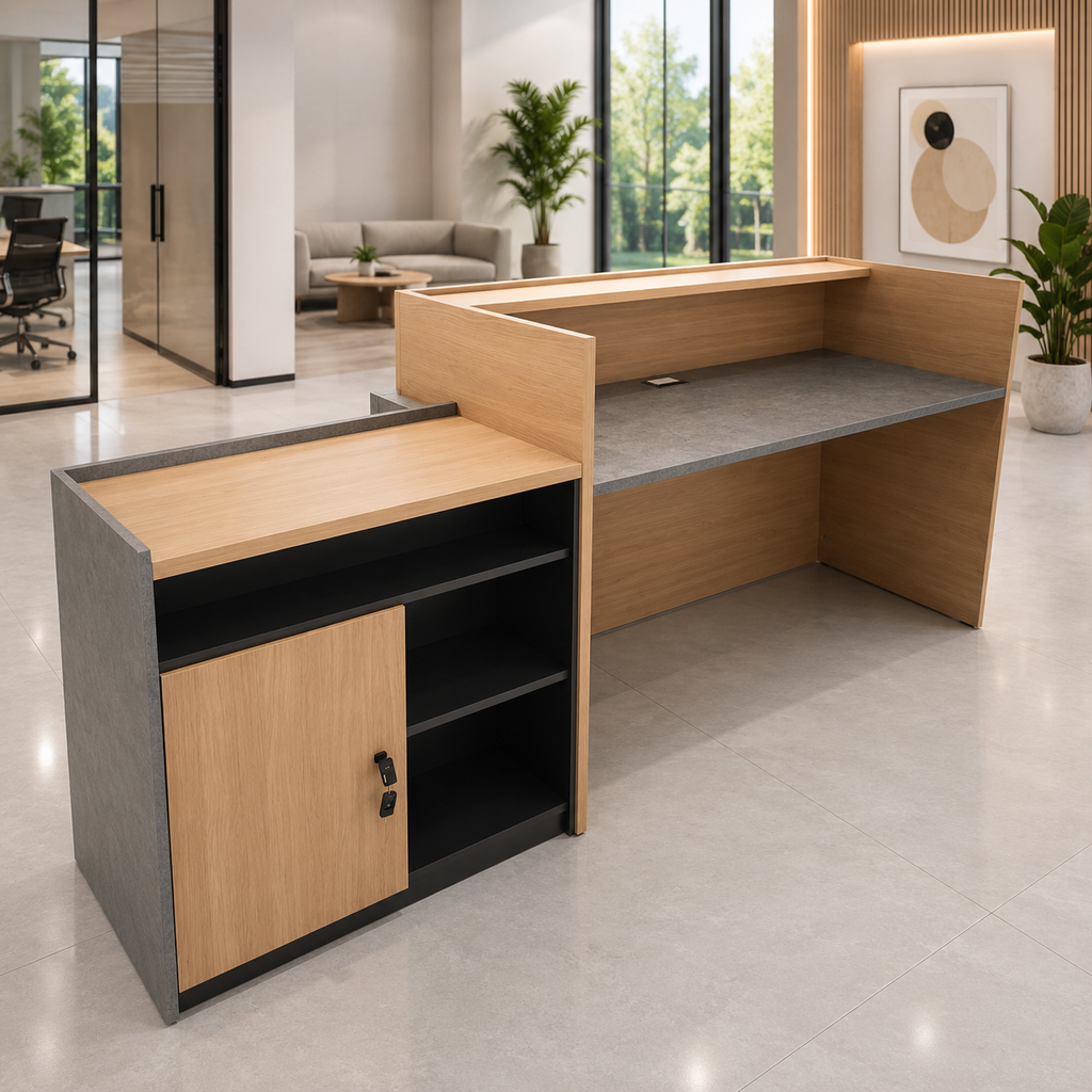 Architectural LED Reception Counter for Offices