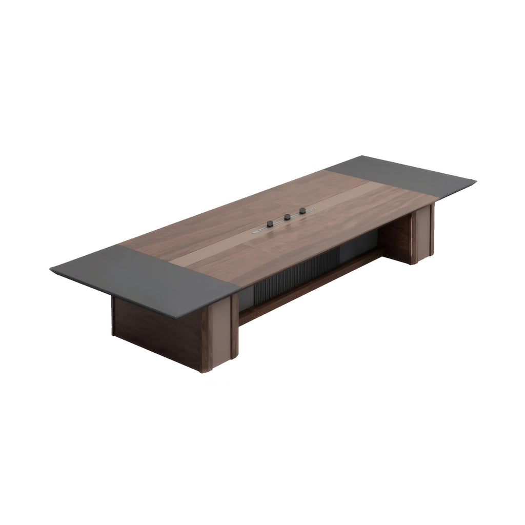 Executive Boardroom Conference Table with Wood Veneer Finish