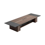 Executive Boardroom Conference Table with Wood Veneer Finish
