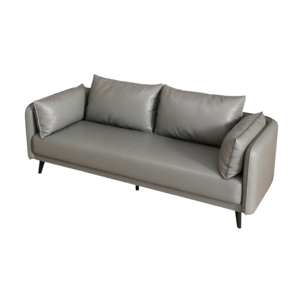 Sleek Modern Office Sofa Minimalist Reception Area Couch Executive Guest Waiting Room Seating