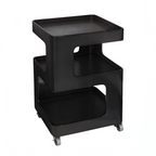 Modern Bedside Table with Ambient Shelf Lighting