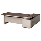 Designer Executive Desk with Textured Front Panel