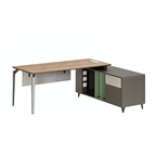 Minimalist Executive Desk with Open Return Storage
