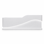 Modern Wave LED Reception Desk