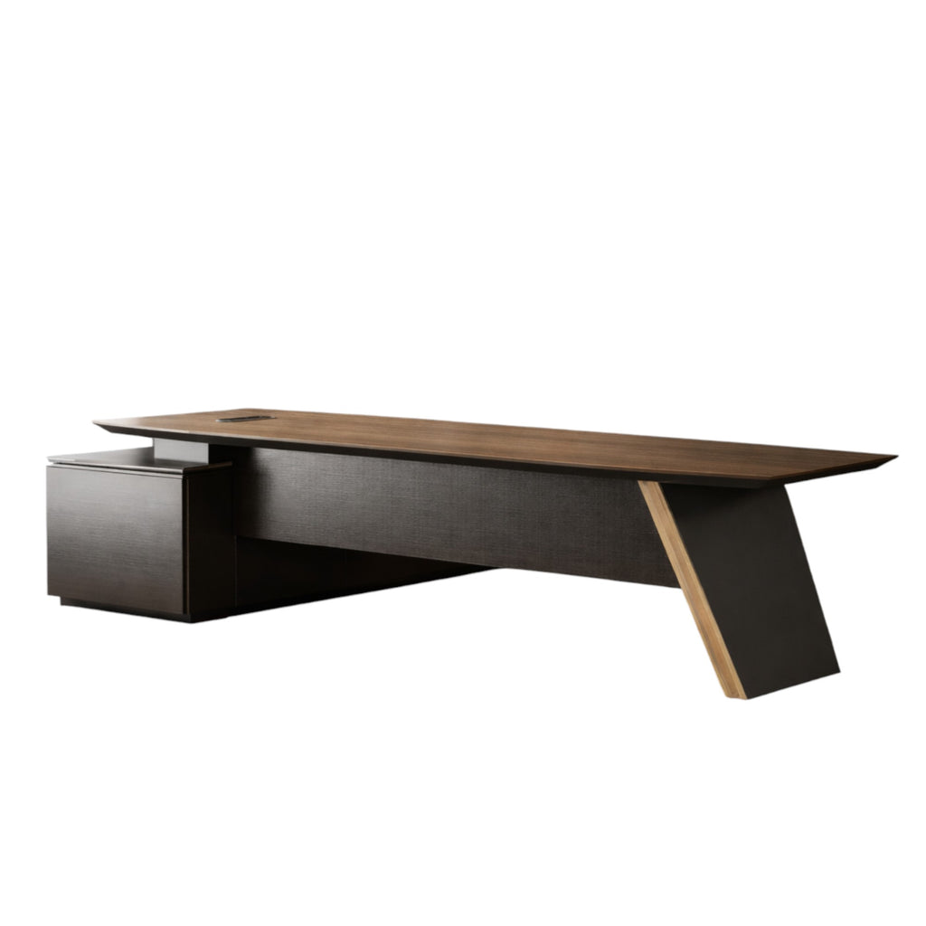 Statement Executive Desk with Return and Media Port