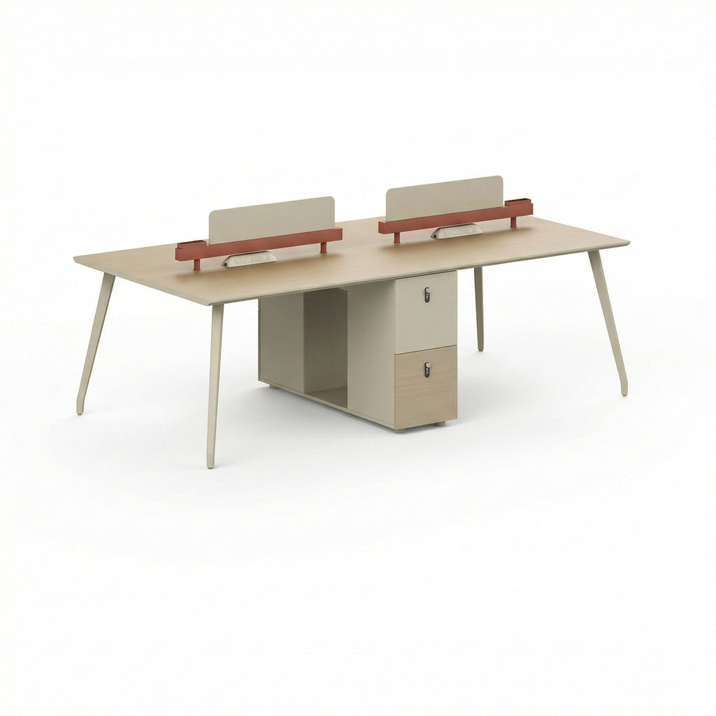 Compact Sturdy Office Desk Set for Small Workspaces