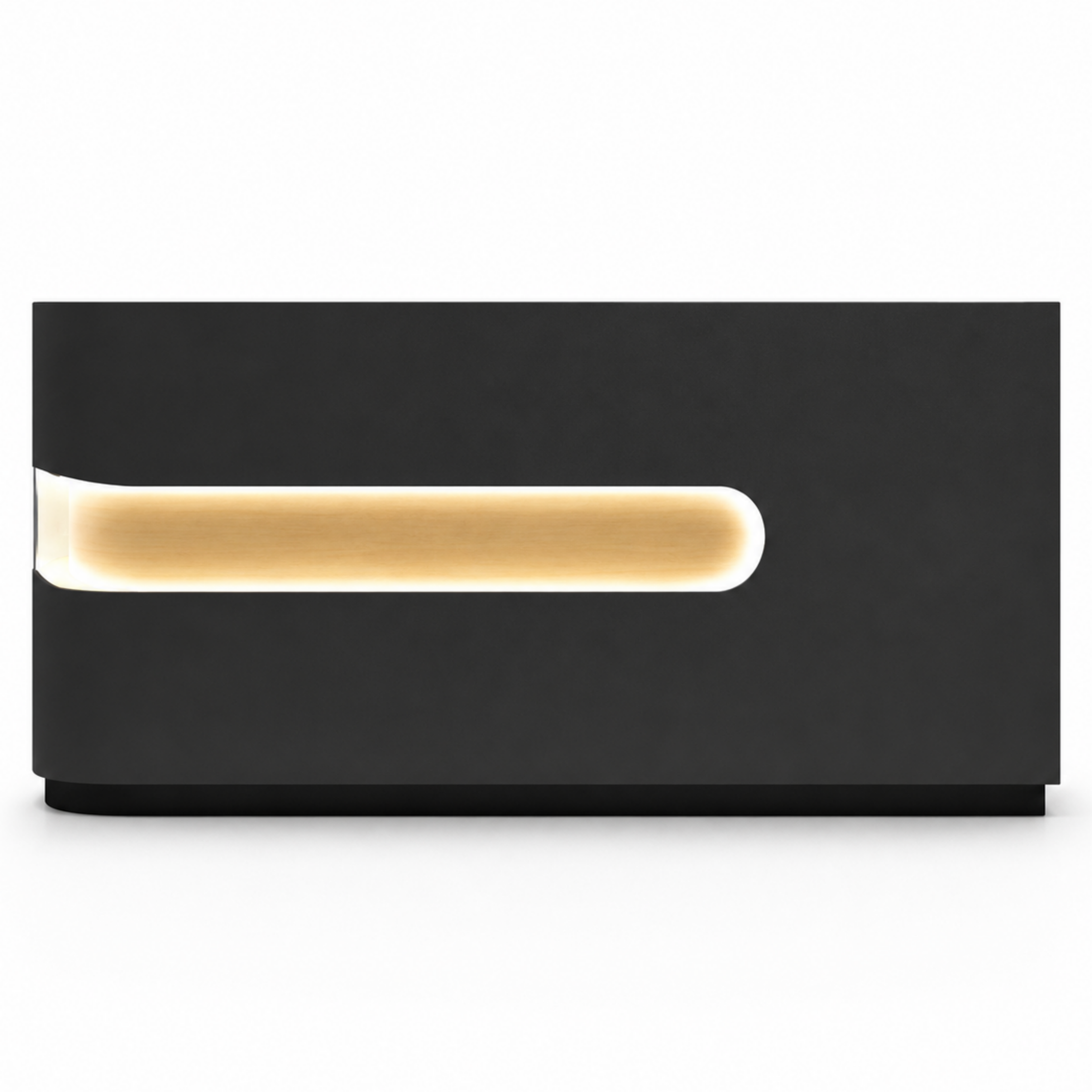 Modern LED Reception Counter with Custom Branding