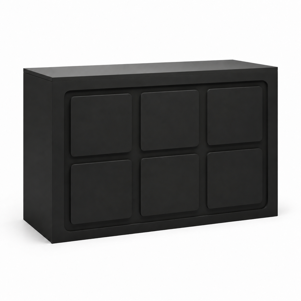 Modern Panel Reception Desk with Storage
