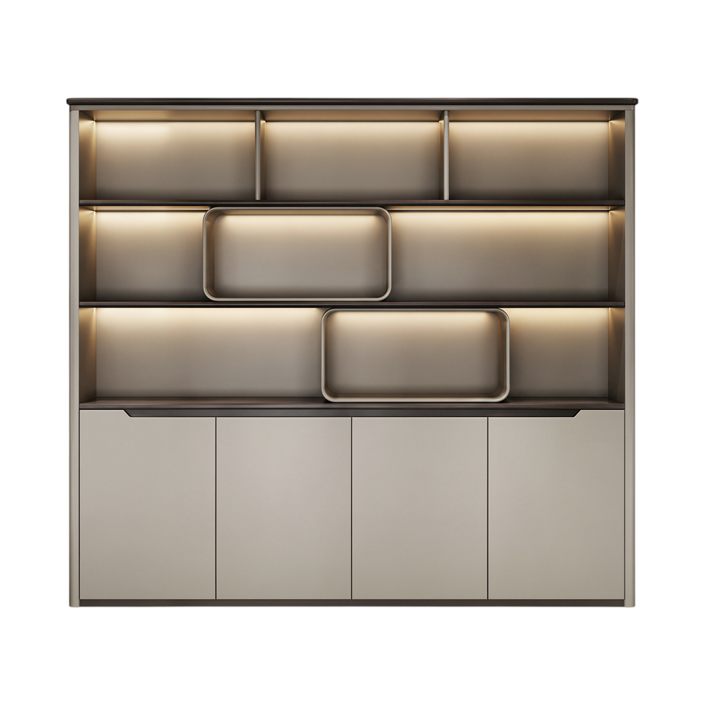 Prestige Illuminated Office Storage Wall