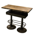 Hospitality Bar-Height Table with Padded Stools